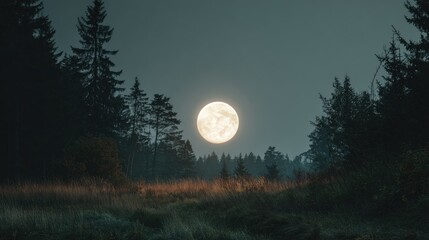 Full Moon Forest Night