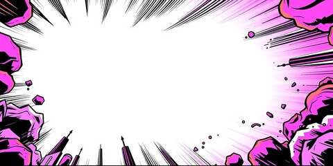 Blank comic book page template, ready for artwork,  superhero,   visual narrative