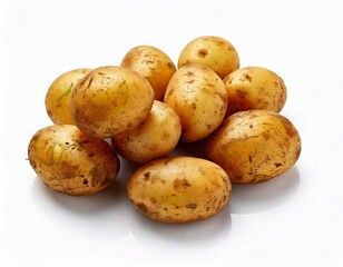 Potato isolated on white background 