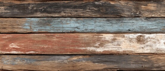 Obraz premium Rustic wooden planks with a weathered look