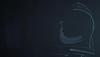 Deep black chalkboard texture with subtle chalk dust and scratch marks,  learning,  scratched