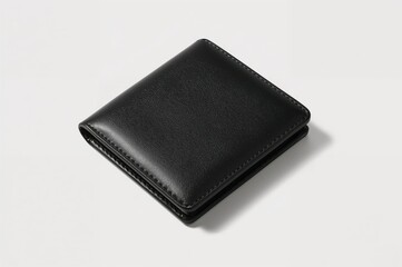 Close-up of a black and white leather wallet as a finance accessory