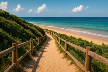 Obraz premium Exploring a tranquil passage on a peaceful walk