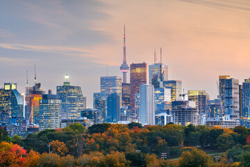Toronto, Canada Dusk Skyline