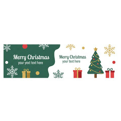 Set of christmas web banner templates