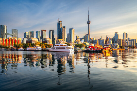 Toronto, Ontario, Canada cityscape on Lake Ontario