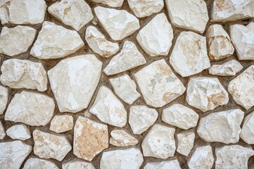 Obraz premium Detailed close-up of a white stone surface highlighting its natural texture and pattern.