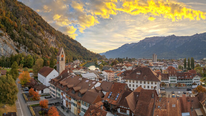 Interlaken, Switzerland at Dawn
