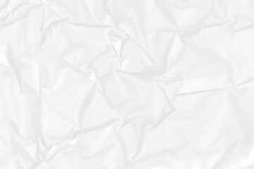 Crumpled vintage poster surface with white blank paper texture