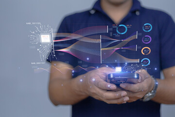 The use of artificial intelligence technology to make work more convenient,including data organization and protection,is being applied to businesses and industrial systems in the 5thera.,ai,5g,6g,iot