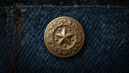 Old-fashioned metal sewing buttons, displayed separately