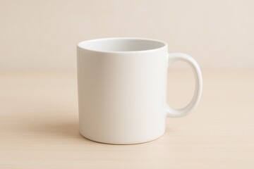 Obraz premium Classic white ceramic mug for coffee lovers