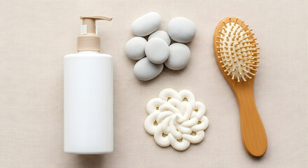 Spa essentials arranged for relaxation and wellness, promoting a serene self-care experience
