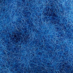 3D illustration of a hand-drawn scribble background texture. Blue tangled pattern.