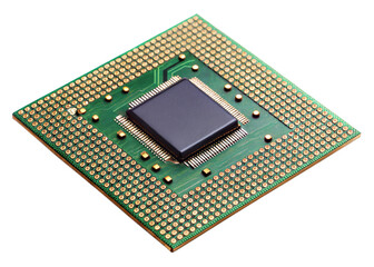 GPU chip isolated on white background