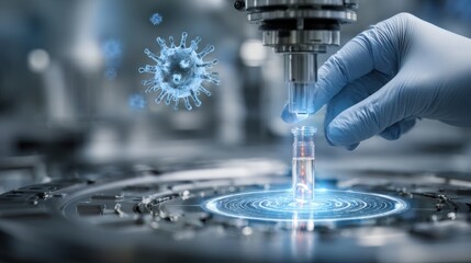 Advanced laboratory research on viruses and microbiology concepts