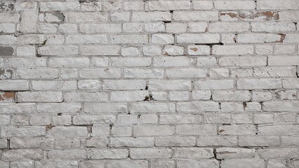 Fototapeta premium White-gray brick wall surface