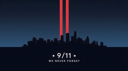 Obraz na płótnie Canvas 11 September-Patriot day USA.We will never forget