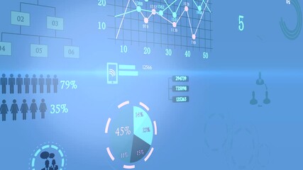 Data Analytics Infographics featuring various Charts and Graphs for better comprehension - Powered by Adobe