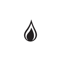 Monochrome Water Drop Icon