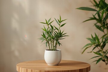 Fototapeta premium Tiny bamboo in a container