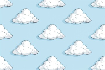 Fototapeta premium Endless sky and cloud motif