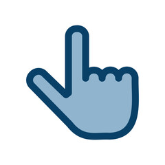 Obraz premium 指差しマークのアイコンイラスト