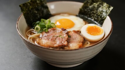 Ramen, applicable in Japanese cuisine promotion, restaurant menus and culinary education.