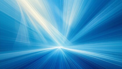 Abstract blue light rays