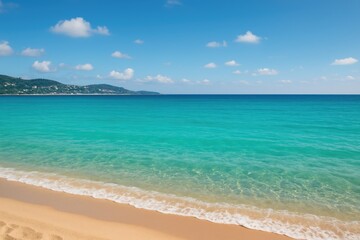 Obraz premium Turquoise Waters of the Coastal Region in Europe