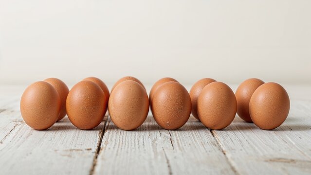A set of twelve new eggs