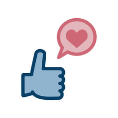 グッドサインのアイコンイラスト