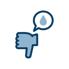 バッドサインのアイコンイラスト