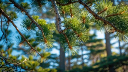 Elegant Norfolk Island Pine Branch Showcase