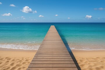 Obraz premium Lumber seaside trail