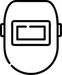 welding mask icon vector illustration