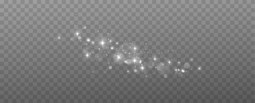 Holiday sparkle dust . Holiday dust for cards, invitations, banners. Christmas dust, glowing bokeh confetti light and glitter.Light dust efect.	