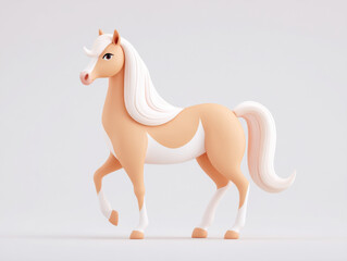 A cartoon horse