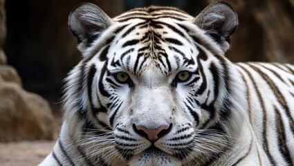 Rare white tiger displayed in Haifa zoological park