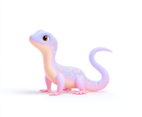 Fototapeta premium A cartoon lizard