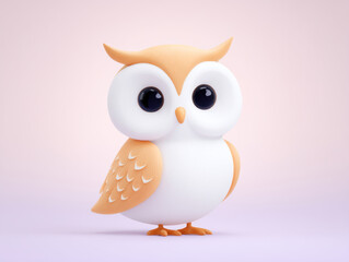 Obraz premium A cartoon owl