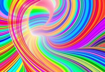 Abstract background of vibrant, rotating colored lines forming a dynamic, geometric pattern,  minimalist,  twist