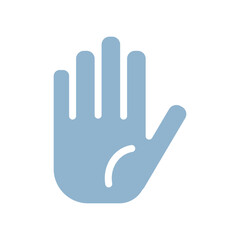 シンプルな手のアイコンイラスト