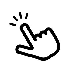 タッチする指のアイコンイラスト