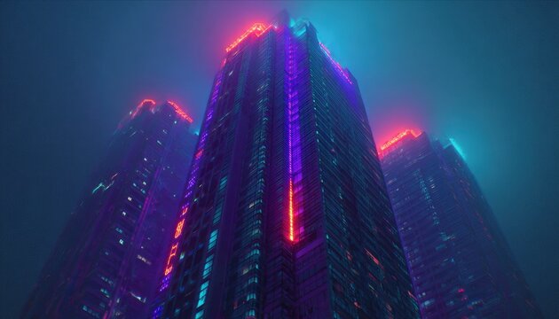 Neon Metropolis Ascent of the Chromatic Towers