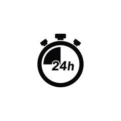 24 Hour Stopwatch Icon For Web And App Design