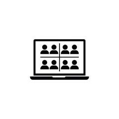 Video Conference On Laptop Screen