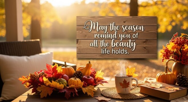 Embrace the beauty and wonder of autumn's gentle grace