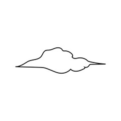 Obraz premium cloud lineart