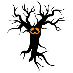 Halloween Monster Tree Decorations For Design Elements Templates and Others